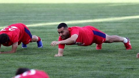 پسر برانکو با ظاهری متفاوت در تمرینات پرسپولیس آفتابی شد