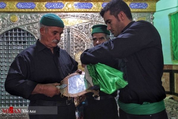 آیین سنتی مذهبی علم بندان روستای هزاوه‎ اراک+تصاویر