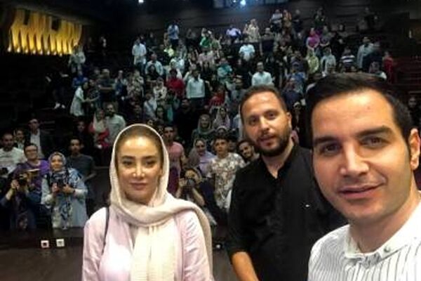 محسن یگانه کنار بهاره افشاری+عکس