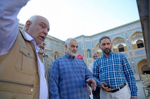 بازدید "سردار سلیمانی" از بزرگترین پروژه عمرانی مذهبی جهان اسلام