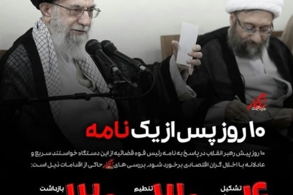 چرا قوه قضائیه به رهبر انقلاب نامه نوشت؟