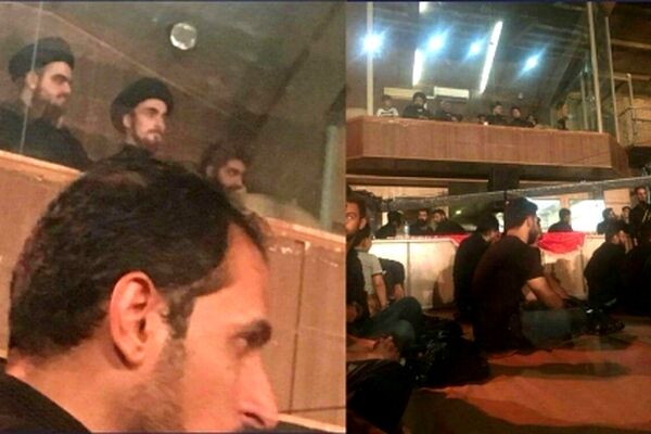 عذرخواهی سید احمد خمینی برای حضور خاصش در یک هیات