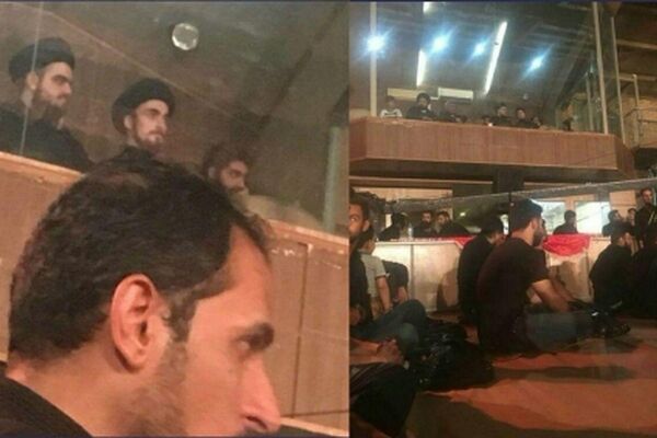 عذرخواهی سید احمد خمینی برای حضور خاصش در یک هیات