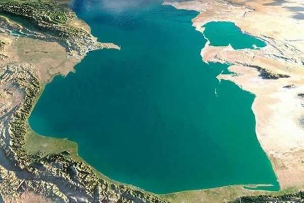 ارتفاع آب دریای خزر یک متر کم شد