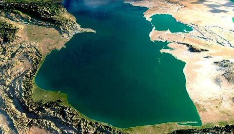 ارتفاع آب دریای خزر یک متر کم شد