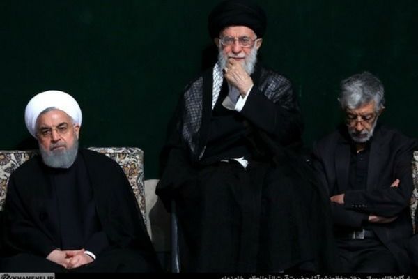 عزاداری رئیس جمهور در کنار رهبر انقلاب در شب تاسوعای حسینی