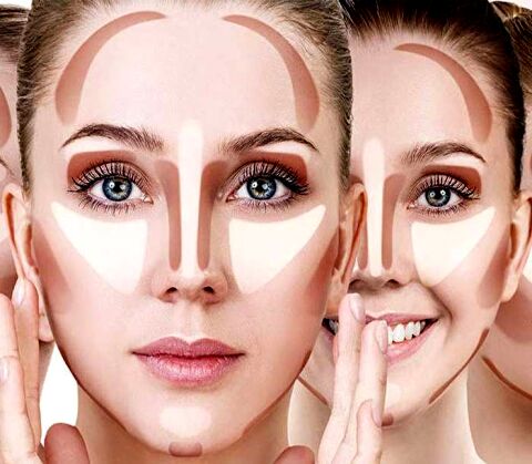 آموزش کانتورینگ کاربردی برای انواع شکل های صورت