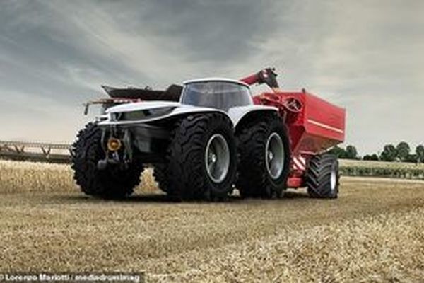 تراکتوری که با موبایل کنترل می‌شود +عکس