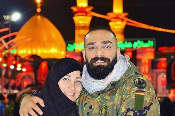 حمید صفت و مادرش در کربلا