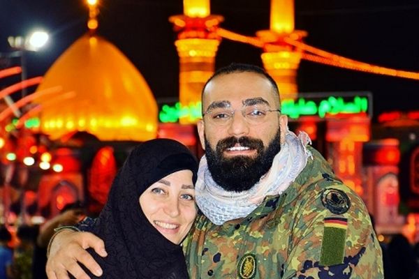 حمید صفت و مادرش در کربلا