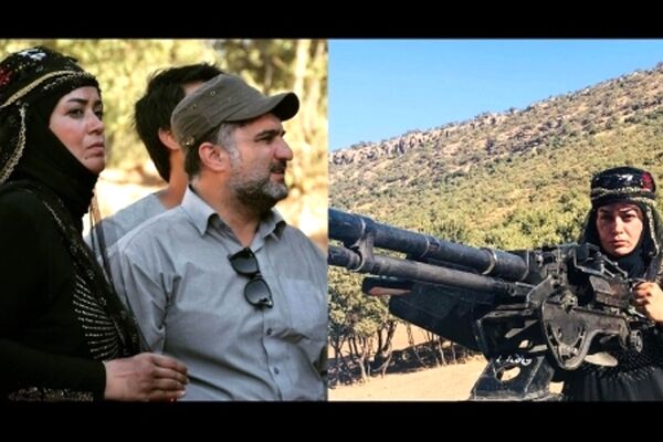 ظاهر و لباس متفاوت الهام چرخنده در یک فیلم سینمایی