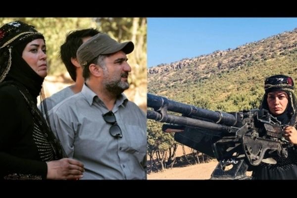 ظاهر و لباس متفاوت الهام چرخنده در یک فیلم سینمایی