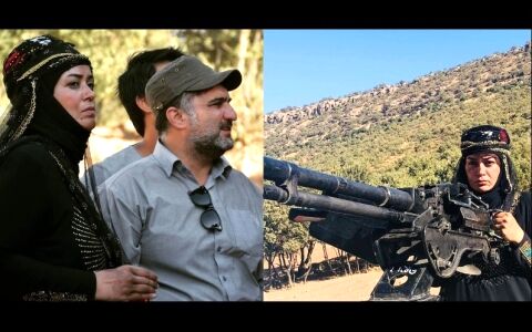 ظاهر و لباس متفاوت الهام چرخنده در یک فیلم سینمایی