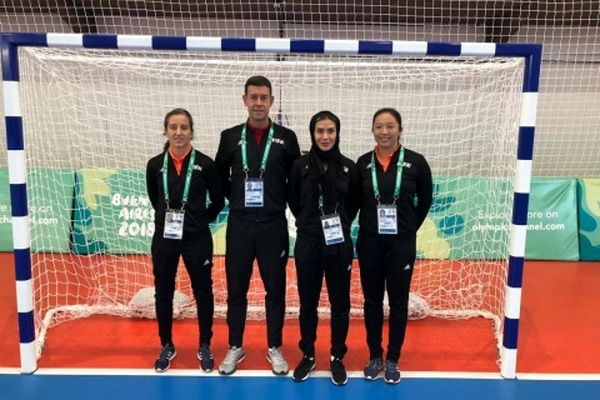 قضاوت گلاره ناظمی در المپیک جهانی فوتسال