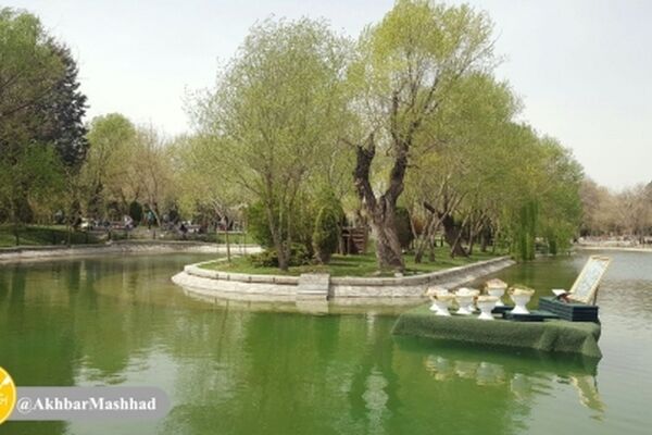 هوای دل‌انگیز پاییز در پارک ملت مشهد