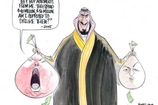 کاریکاتور واشنگتن پست درباره ترامپ پولکی