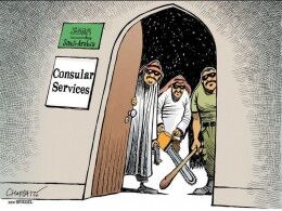 کاریکاتور اشپیگل درباره قتل "خاشقچی"آ
