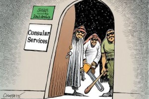 کاریکاتور اشپیگل درباره قتل "خاشقچی"آ