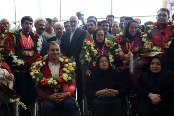 استقبال‌از‌‌قهرمانان مسابقات پاراآسیایی جاکارتا در مشهد