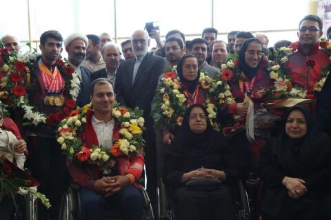 استقبال‌از‌‌قهرمانان مسابقات پاراآسیایی جاکارتا در مشهد