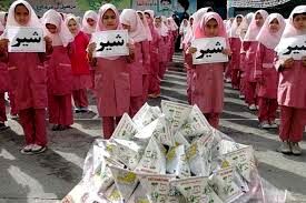 اعتبار دولت برای توزیع شیر مدارس ناچیز است