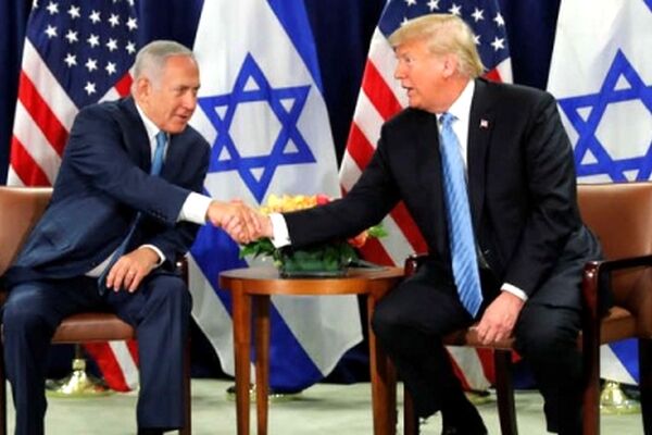 طرح صلح میان اسرائیلی‌ها و فلسطینی‌ها در گفتگوی ترامپ و نتانیاهو