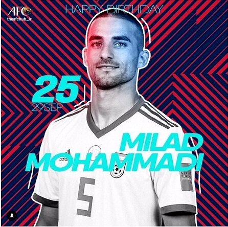 تبریک AFC به ملی پوش ایرانی (عکس)