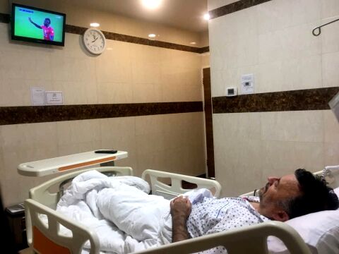 تجربه دیدن بازی پرسپولیس در ICU (عکس)