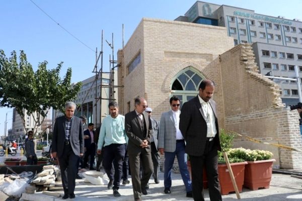 تسریع در اجرای عملیات مرمت اب انبار حوض معجردار و خانه امیری