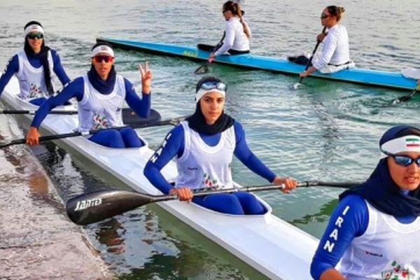 کایاک 4 نفره 500 متر بانوان نقره گرفت
