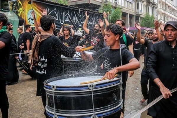 بارش باران در کربلا