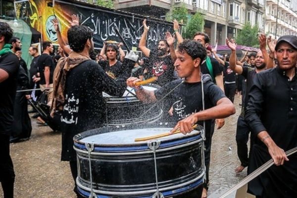 بارش باران در کربلا