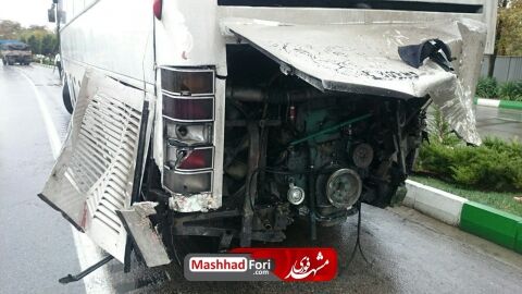 شهادت آتش نشان مشهدی در تصادف مرگبار بزرگراه شهید کلانتری+تصاویر