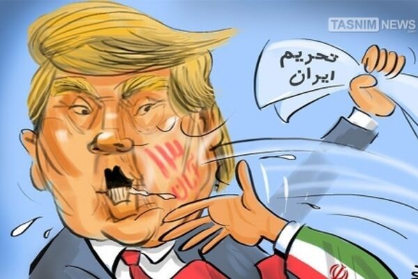 سیلی مردم ایران در ۱۳ آبان به ترامپ