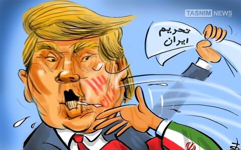 سیلی مردم ایران در ۱۳ آبان به ترامپ