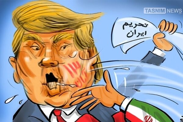 سیلی مردم ایران در ۱۳ آبان به ترامپ