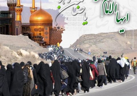 ۶۵۰۰۰ زائر پیاده در مسیرهای منتهی به مشهدمقدس هستند
