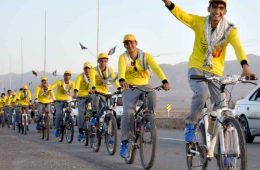 اعزام کاروان دوچرخه سواران نیشابور به مشهد مقدس