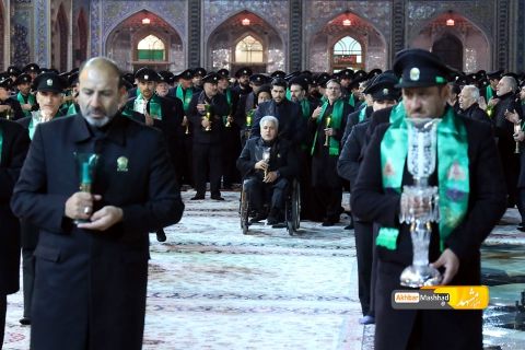 گزارش تصویری آیین خطبه خوانی شب شهادت امام رضا (ع)