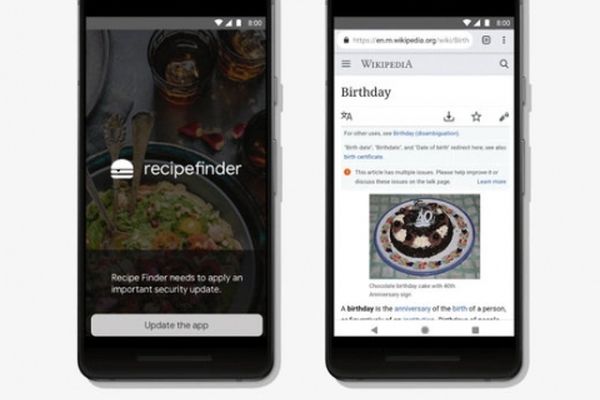آپدیت نرم‌افزارهای اندرویدی حتی هنگام استفاده