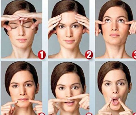 آموزش چندین حرکت مفید برای ورزش صورت+تصاویر