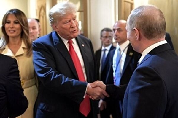 پوتین و ترامپ در پاریس دیدار کردند