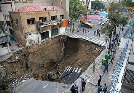 فرونشست وحشتناک زمین در اهواز +عکس