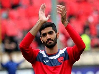 محمد انصاری روی نیمکت پدیده(عکس)