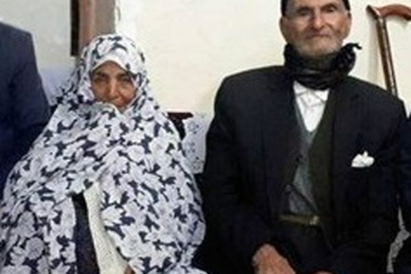 ازدواج مردی 91 ساله با خانم 89 ساله در بردسکن+عکس