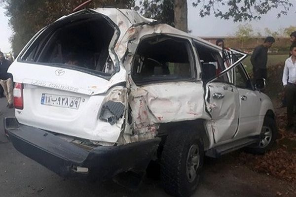 بازسازی صحنه تصادف دکتر نوربخش و معاونش+ فیلم