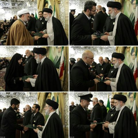 احکام خدام بارگاه رضوی اهدا شد / از وزیر ارتباطات تا بازیکن تیم پرسپولیس