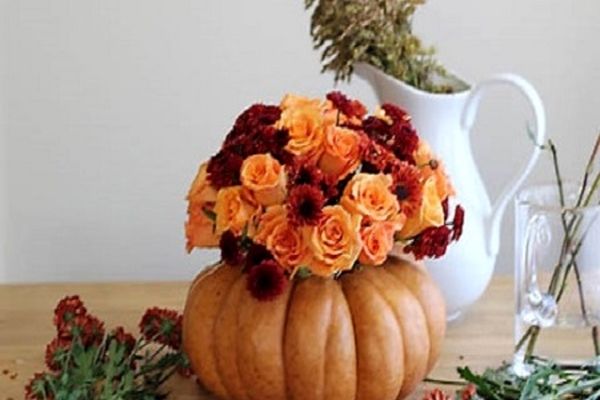 ساخت گلدان کدو حوایی مخصوص شب یلدا+ عکس