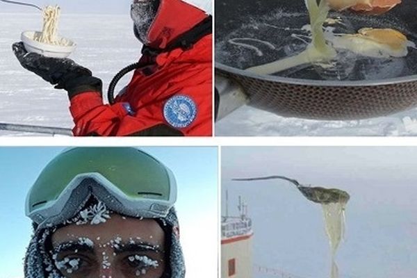 تجربه صبحانه در دمای منفی ۷۰ درجه +عکس