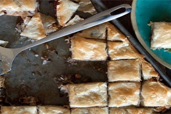 باقلوای شکلات و نارگیل خانگی بپزید+طرز تهیه